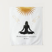 瞑想引用文 タペストリー (正面)