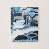 瞑想日本の庭園 ジグソーパズル (縦)