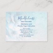 *~*瞑想曼荼羅ヨガ霊気フローラグリッター 名刺 (裏面)