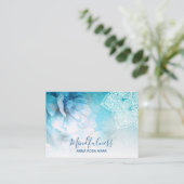 *~*瞑想曼荼羅ヨガ霊気フローラグリッター 名刺 (スタンド正面)