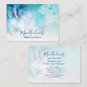 *~*瞑想曼荼羅ヨガ霊気フローラグリッター 名刺 (正面/裏面)