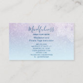 *~*瞑想曼荼羅霊気グラデーションヨガグリッター 名刺 (裏面)