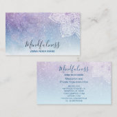 *~*瞑想曼荼羅霊気グラデーションヨガグリッター 名刺 (正面/裏面)