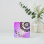 *~*瞑想曼荼羅霊気用ヨガ蝶 スクエア名刺 (スタンド正面)