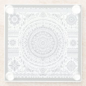 瞑想曼荼羅 ガラスコースター (裏面)