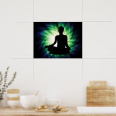 瞑想白熱［赤熱］光を放つアルダ ポスター (キッチン)