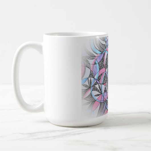 瞑想的な円のマグカップ コーヒーマグカップ (左)