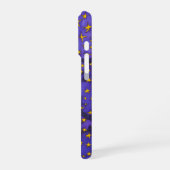 瞑想的な女性とスターユニークパターンデザイン iPhoneケース (左側面)