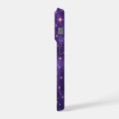 瞑想的な女性と星空 iPhoneケース (左側面)