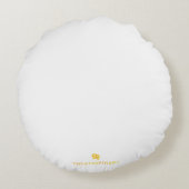 瞑想的な慰シンプルめエレガント：瞑想 ラウンドクッション (裏面)