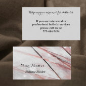 瞑想的な水の色パムパスグラス 名刺