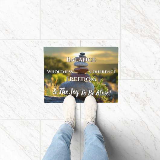 瞑想的な高揚 ドアマット (室内)