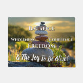 瞑想的な高揚 ドアマット (正面)