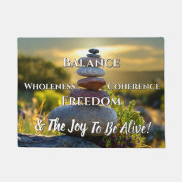 瞑想的な高揚 ドアマット