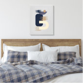 瞑想的ミニマリスト幾何延伸キャンバスA キャンバスプリント (インサイチュ (寝室))