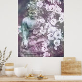 *~*瞑想禅仏めい想フローララベンダー ポスター (キッチン)