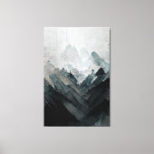 瞑想絵画的な風景の「静かなケイ」。缶 キャンバスプリント (正面)