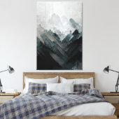 瞑想絵画的な風景の「静かなケイ」。缶 キャンバスプリント (インサイチュ (寝室))