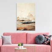 瞑想絵画的な風景の"The Blight Earth"。 キャンバスプリント (インサイチュ (リビング))