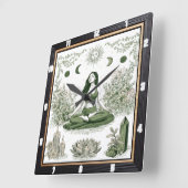 瞑想自然禅 スクエア壁時計 (傾斜)