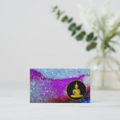 *～*瞑想虹宇宙グリッター仏 名刺 (スタンド正面)