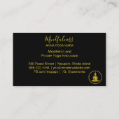 *～*瞑想虹宇宙グリッター仏 名刺 (裏面)