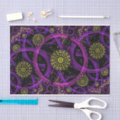 瞑想金ゴールド花ティッシュペーパー 薄葉紙 (クラフト)