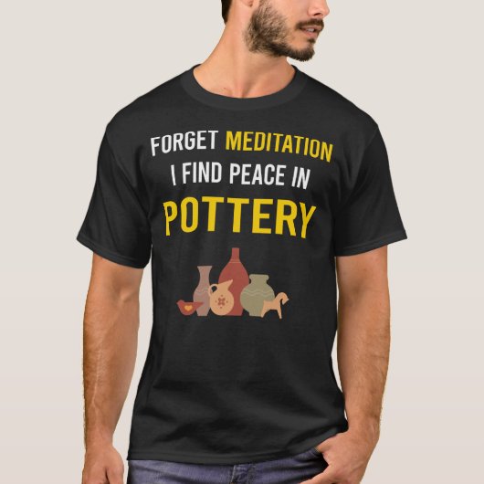 瞑想陶芸家 Tシャツ (正面)