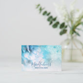 *~*瞑想霊気ヨガフローラグリッター曼荼羅 名刺 (スタンド正面)