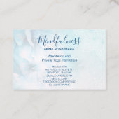 *~*瞑想霊気ヨガフローラグリッター曼荼羅 名刺 (裏面)