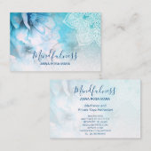 *~*瞑想霊気ヨガフローラグリッター曼荼羅 名刺 (正面/裏面)