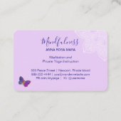 *～*瞑想霊気ヨガ蝶曼荼羅  名刺 (裏面)