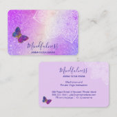 *～*瞑想霊気ヨガ蝶曼荼羅  名刺 (正面/裏面)