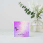 *~*瞑想霊気ヨガ。バタフライマンダラ スクエア名刺 (スタンド正面)