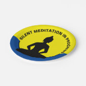 瞑想静かの進行と仏像の心遣い ペーパープレート (アングル)