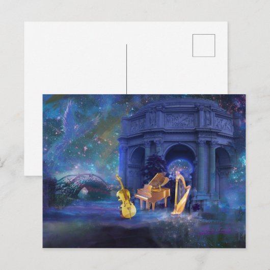 瞑想1 ポストカード (正面/裏面)