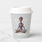 瞑想。エイリアン 紙コップ (裏面)