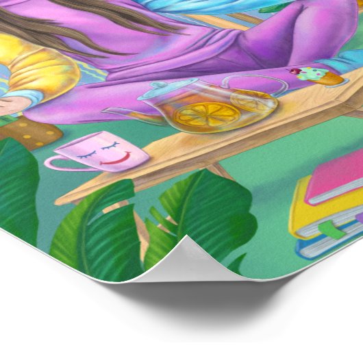 瞑想 ポスター (角)