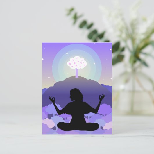 瞑想 ポストカード (スタンド正面)