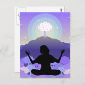 瞑想 ポストカード (正面/裏面)