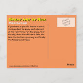 瞑想 ポストカード (裏面)