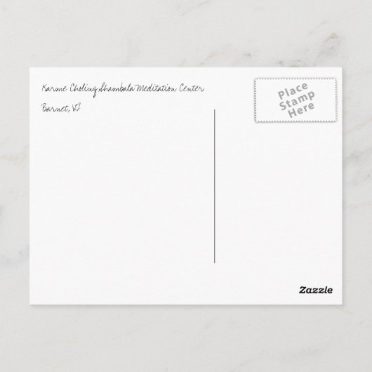 瞑想 ポストカード (裏面)