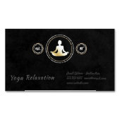 瞑想 マグネット名刺 (正面)