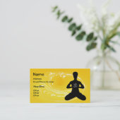 瞑想-ヨガ名刺 名刺 (スタンド正面)