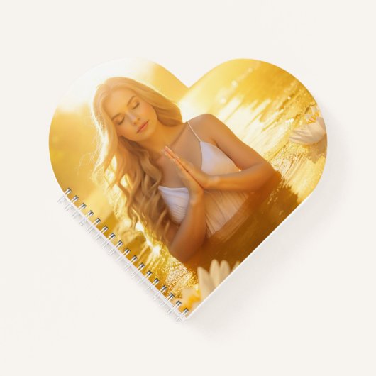 瞑想 - ヨガ -- 今を生きろ ノートブック (正面)