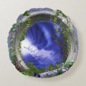 瞑想 ラウンドクッション (正面)