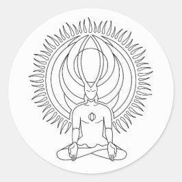 瞑想。 ラウンドシール