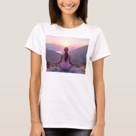 瞑想 - 内なるバランス - ヨガ Tシャツ