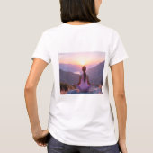 瞑想 - 内なるバランス - ヨガ Tシャツ (裏面)