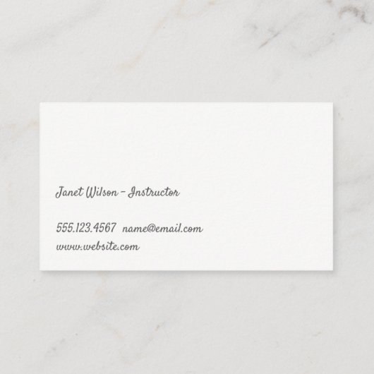 瞑想 名刺 (裏面)